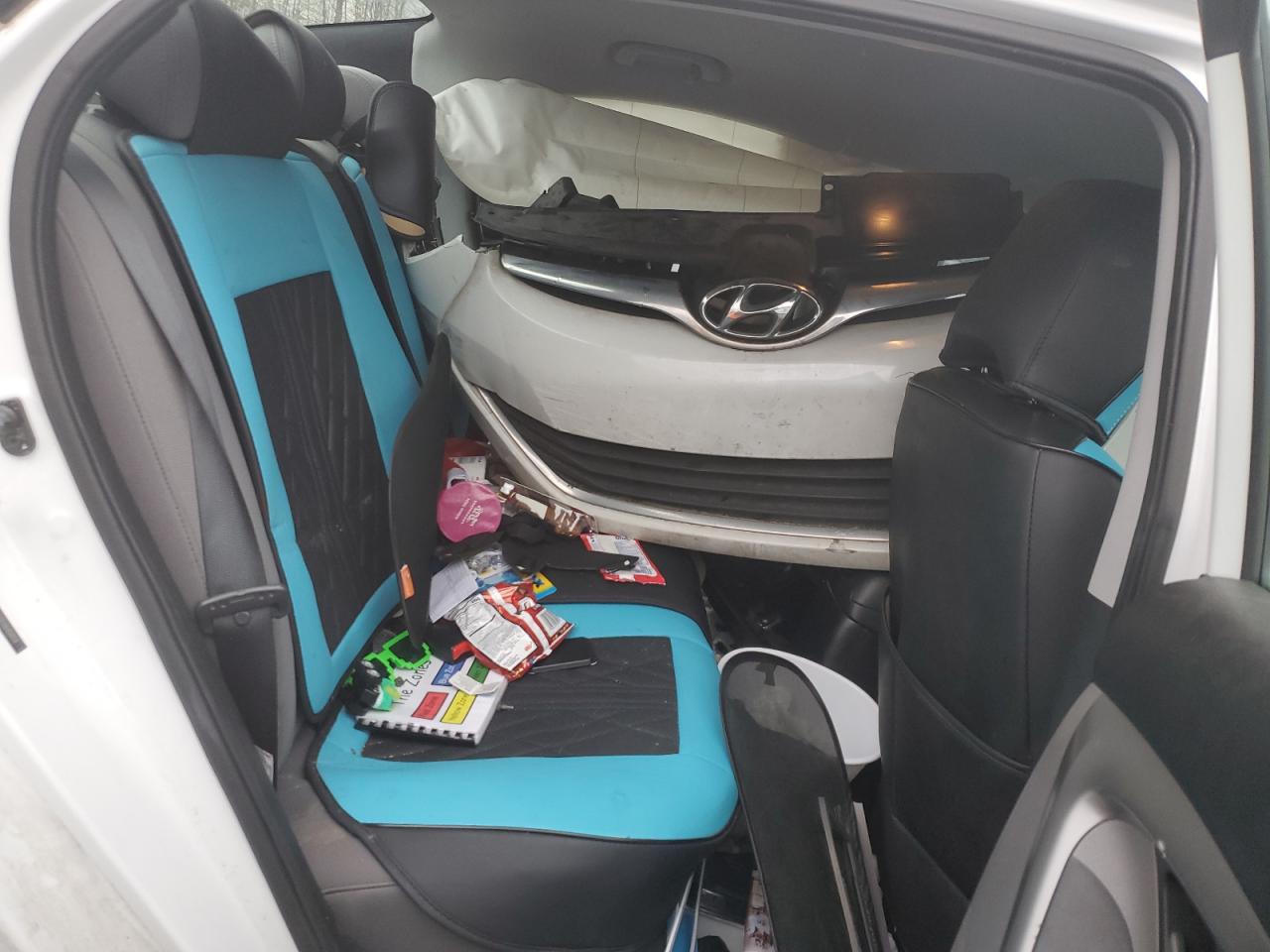 2015 Hyundai Elantra VIN 5NPDH4AE5FH649414 Copart auction photo, front end / side damage thumbnail 10