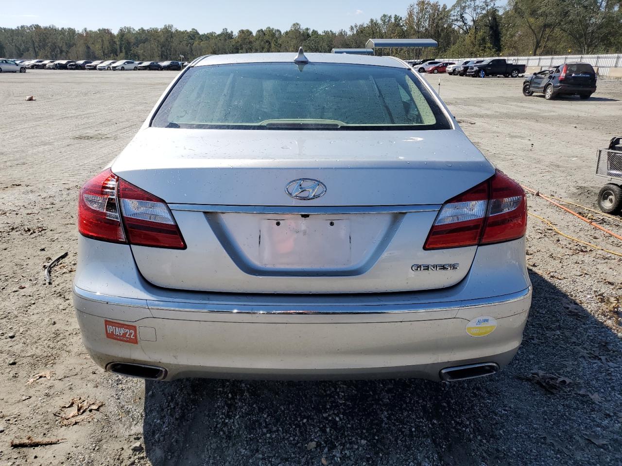 2012 Hyundai Genesis VIN KMHGC4DD4CU151393 Copart auction photo, top/roof damage thumbnail 6