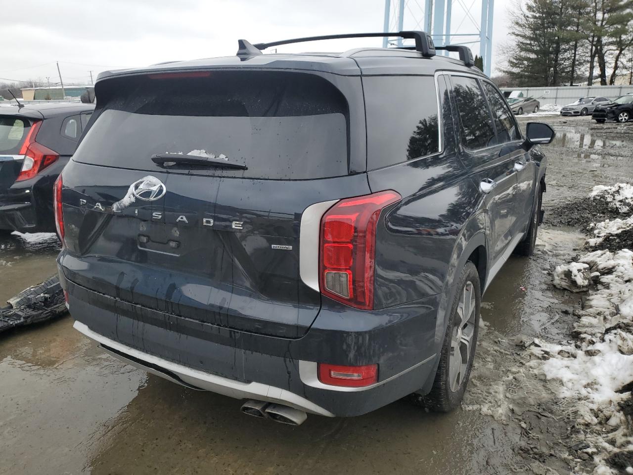 2022 Hyundai Palisade VIN KM8R4DHE3NU340158 Copart auction photo, front end damage thumbnail 3