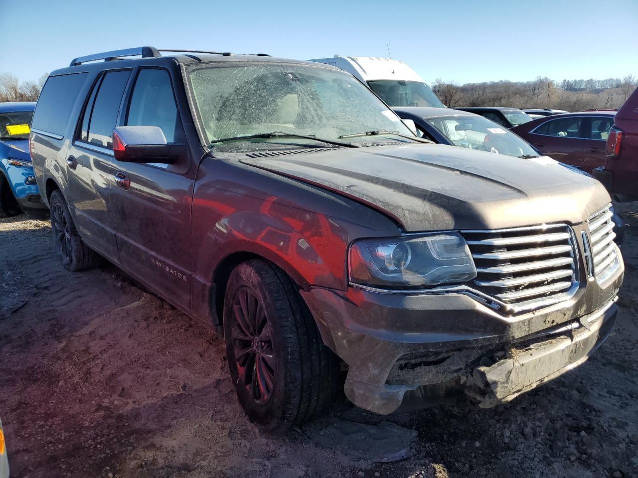 2016 Lincoln Navigator VIN 5LMJJ3JT1GEL06285 Copart auction photo, front end damage thumbnail 4