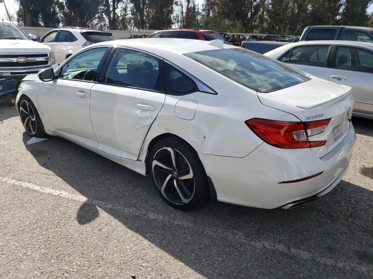 2018 Honda Accord VIN 1HGCV2E36JA044059 Copart auction photo, side / front end damage thumbnail 2