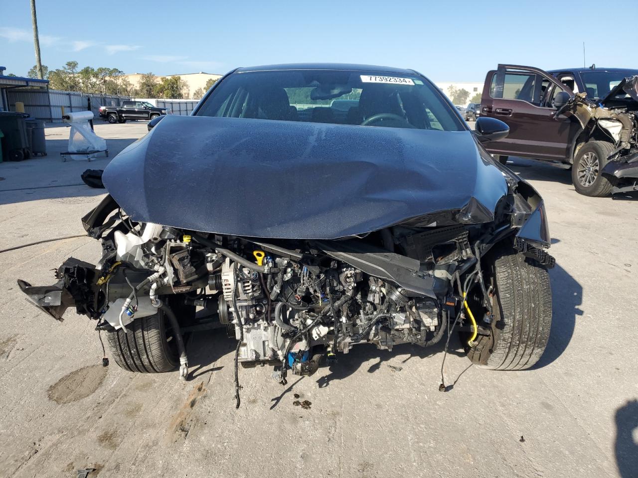 2022 KIA Forte VIN 3KPF44AC9NE437136 Copart auction photo, front end / side damage thumbnail 5