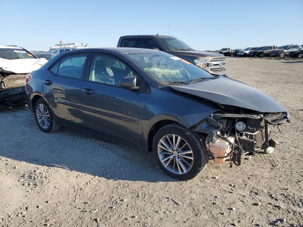 2015 Toyota Corolla VIN 2T1BURHE7FC238346 Copart auction photo, front end / rear end damage thumbnail 4