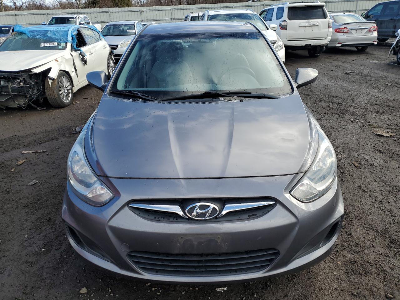 2013 Hyundai Accent VIN KMHCT4AE2DU560523 Copart auction photo, side damage thumbnail 5