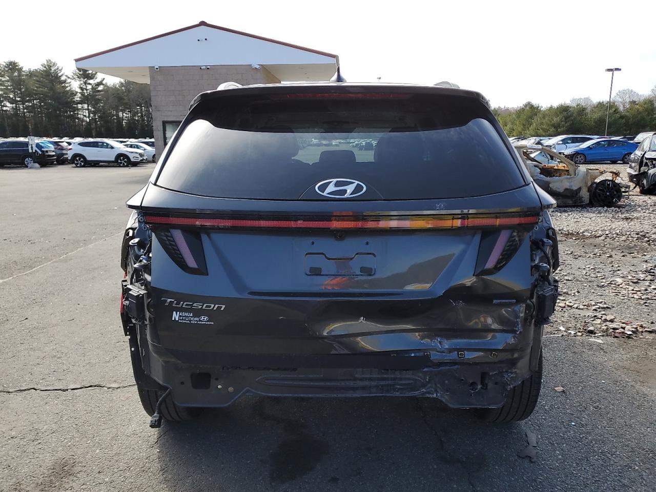 2023 Hyundai Tucson VIN 5NMJFCAE2PH196581 Copart auction photo, rear end damage thumbnail 6