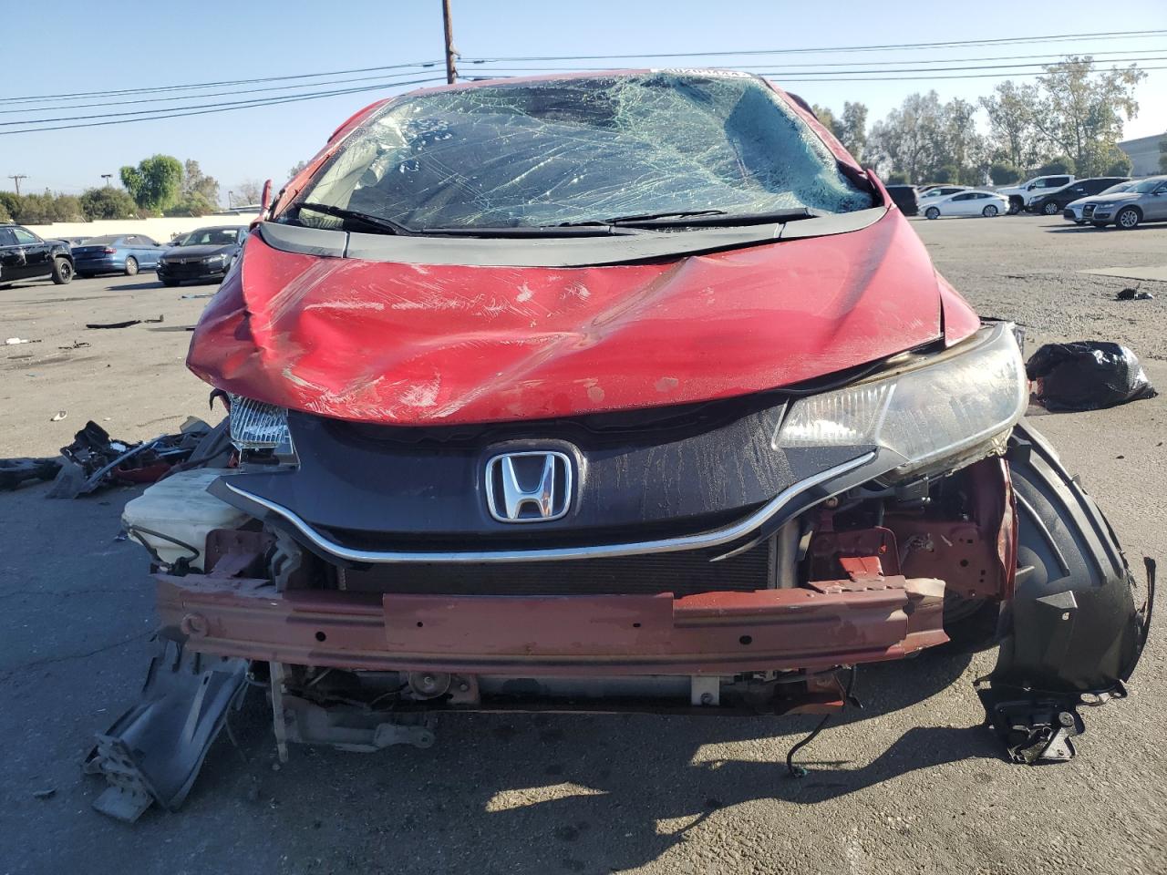2015 Honda Fit VIN 3HGGK5H86FM762420 Copart auction photo, rollover damage thumbnail 5