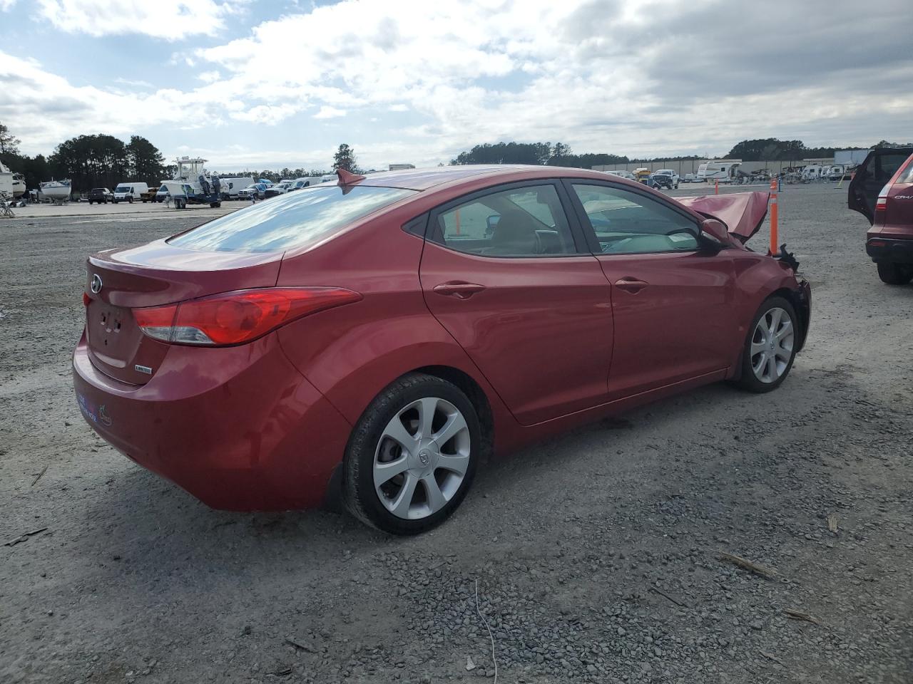 2013 Hyundai Elantra VIN 5NPDH4AE3DH183933 Copart auction photo, front end damage thumbnail 3
