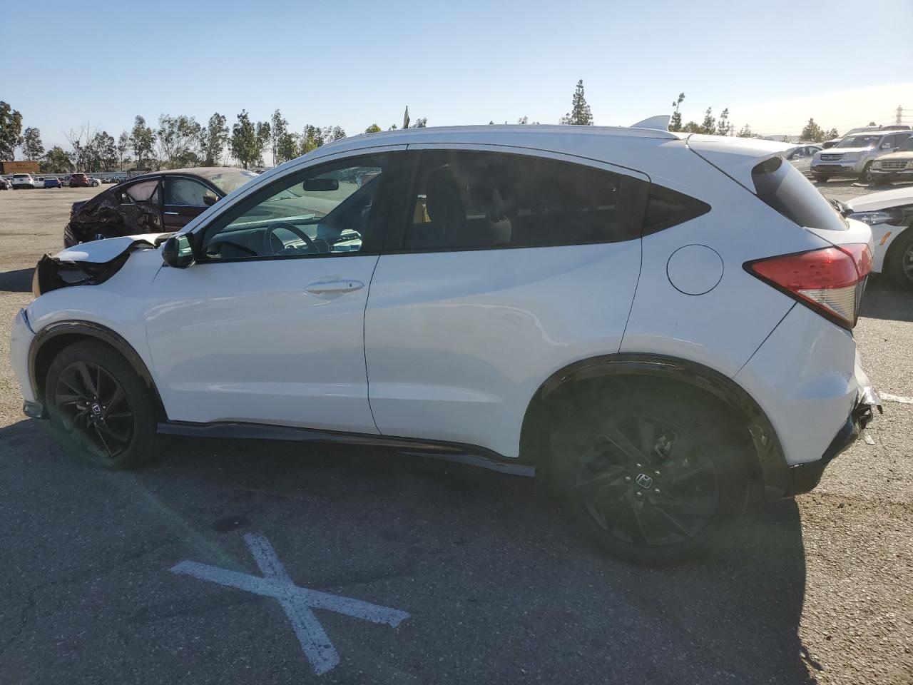 2022 Honda HR-V VIN 3CZRU5H1XNM701763 Copart auction photo, front end / rear end damage thumbnail 2