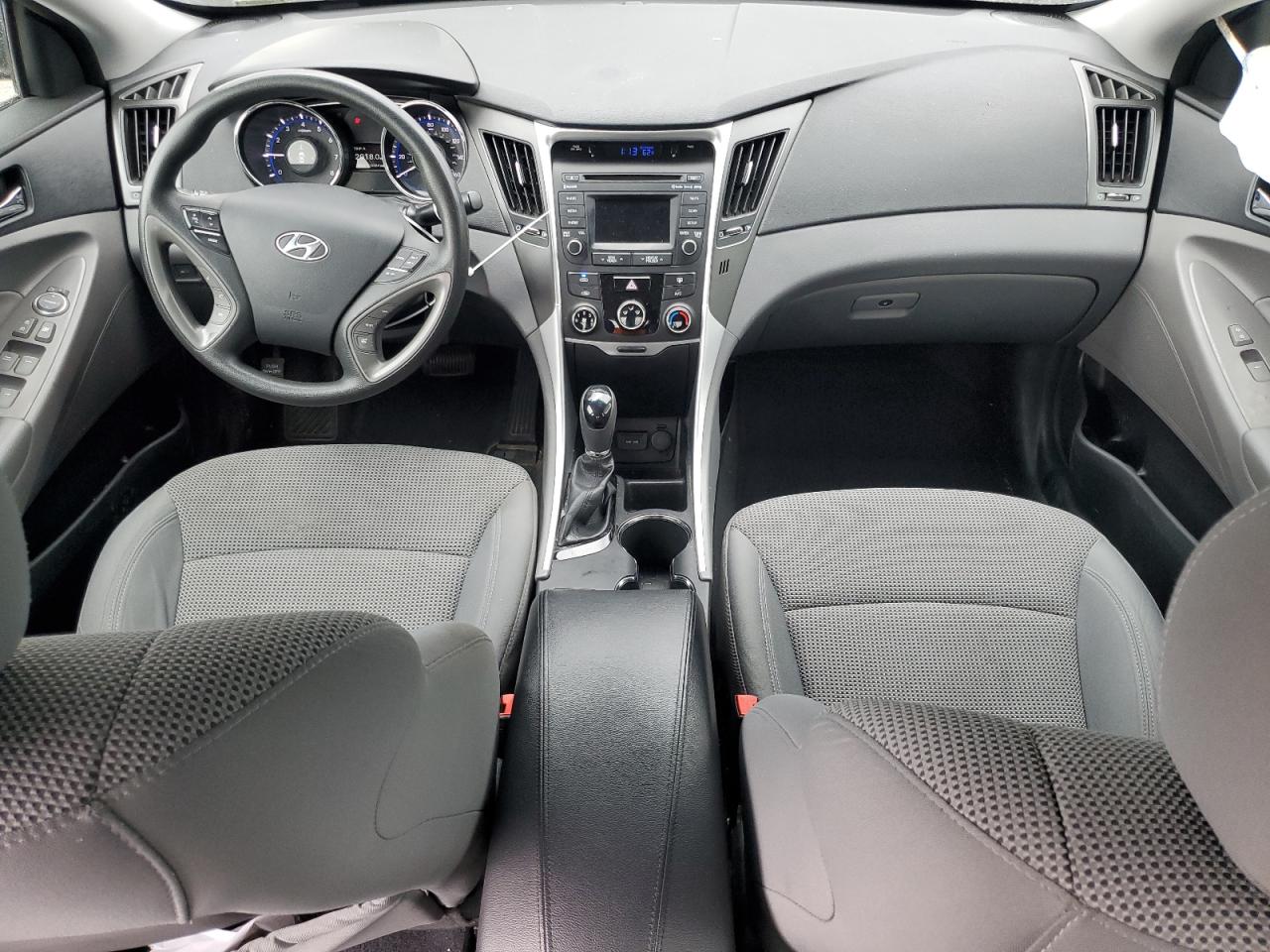 2014 Hyundai Sonata VIN 5NPEB4AC1EH911707 Copart auction photo, side / front end damage thumbnail 8