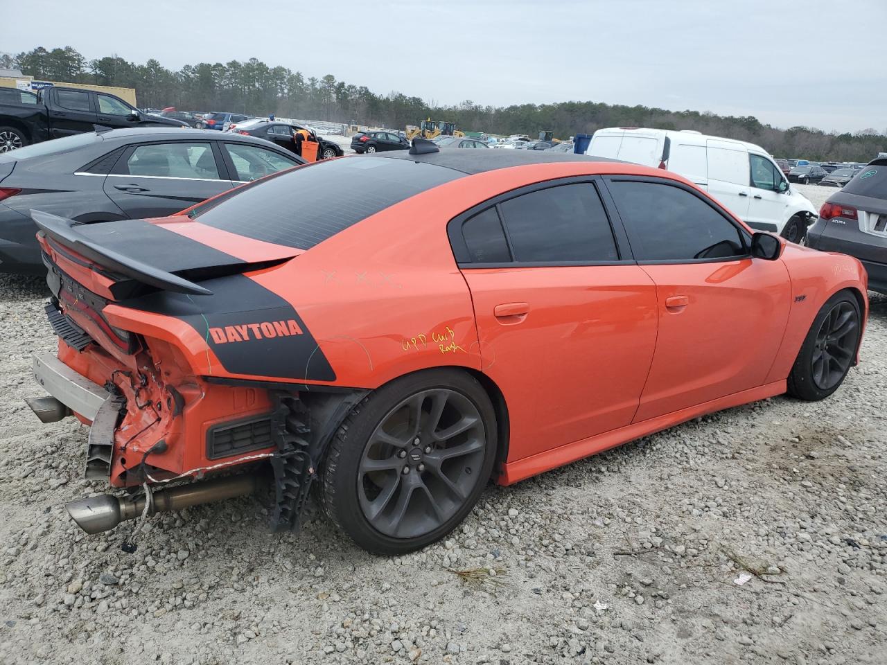 2021 Dodge Charger VIN 2C3CDXCT7MH506706 Copart auction photo, rear end damage thumbnail 3