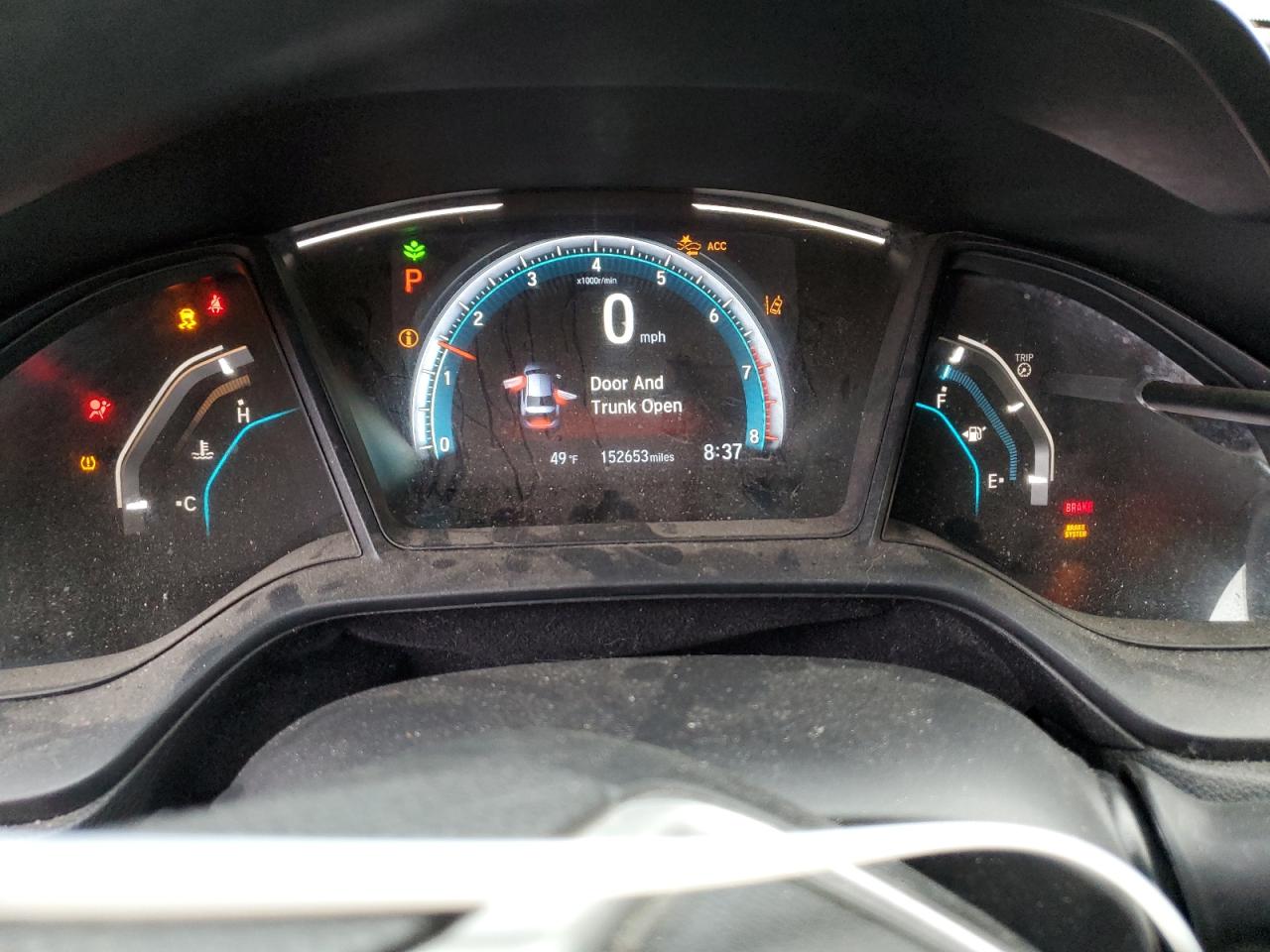 2019 Honda Civic VIN 19XFC2F61KE206513 Copart auction photo, rear end / undercarriage damage thumbnail 9