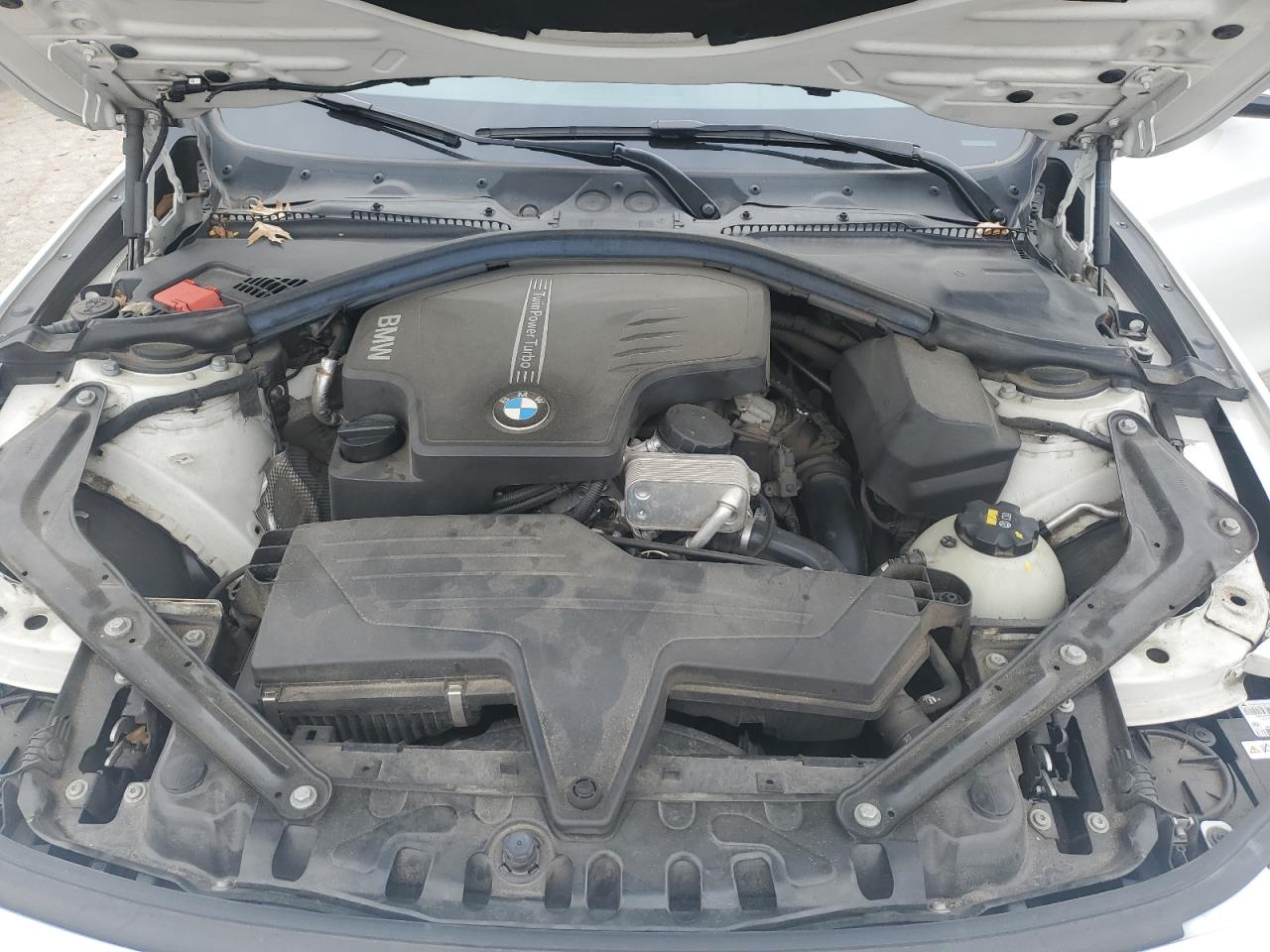 2015 BMW 4er VIN WBA3V5C56FP752480 Copart auction photo, top/roof damage thumbnail 12