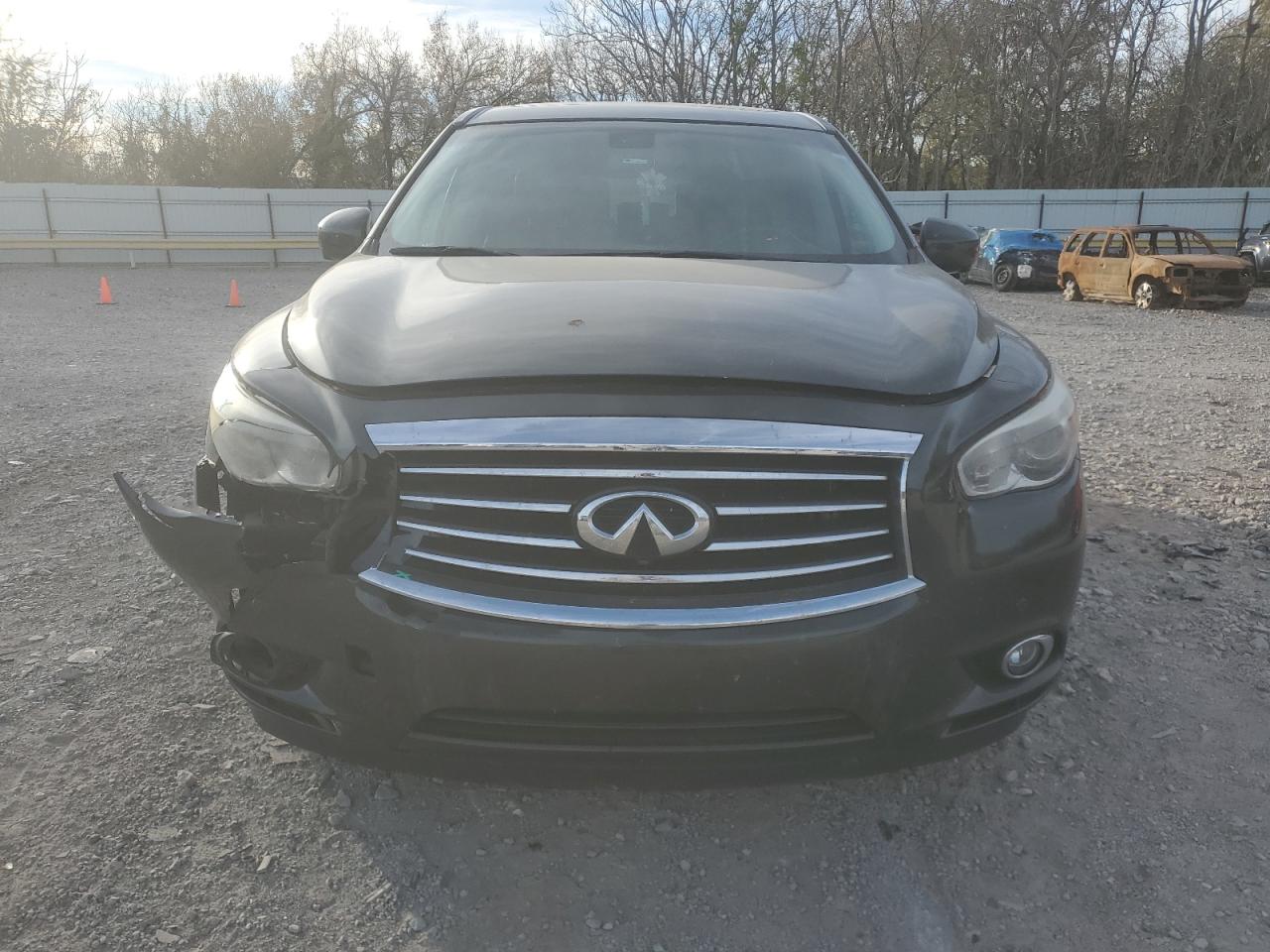 2013 Infiniti JX VIN 5N1AL0MN1DC300177 Copart auction photo, front end / minor dent/scratches damage thumbnail 5