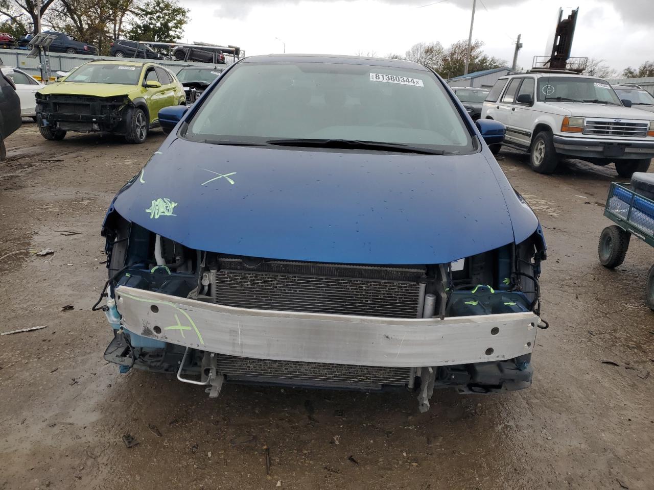 2015 Honda Civic VIN 19XFB2F80FE059210 Copart auction photo, front end damage thumbnail 5
