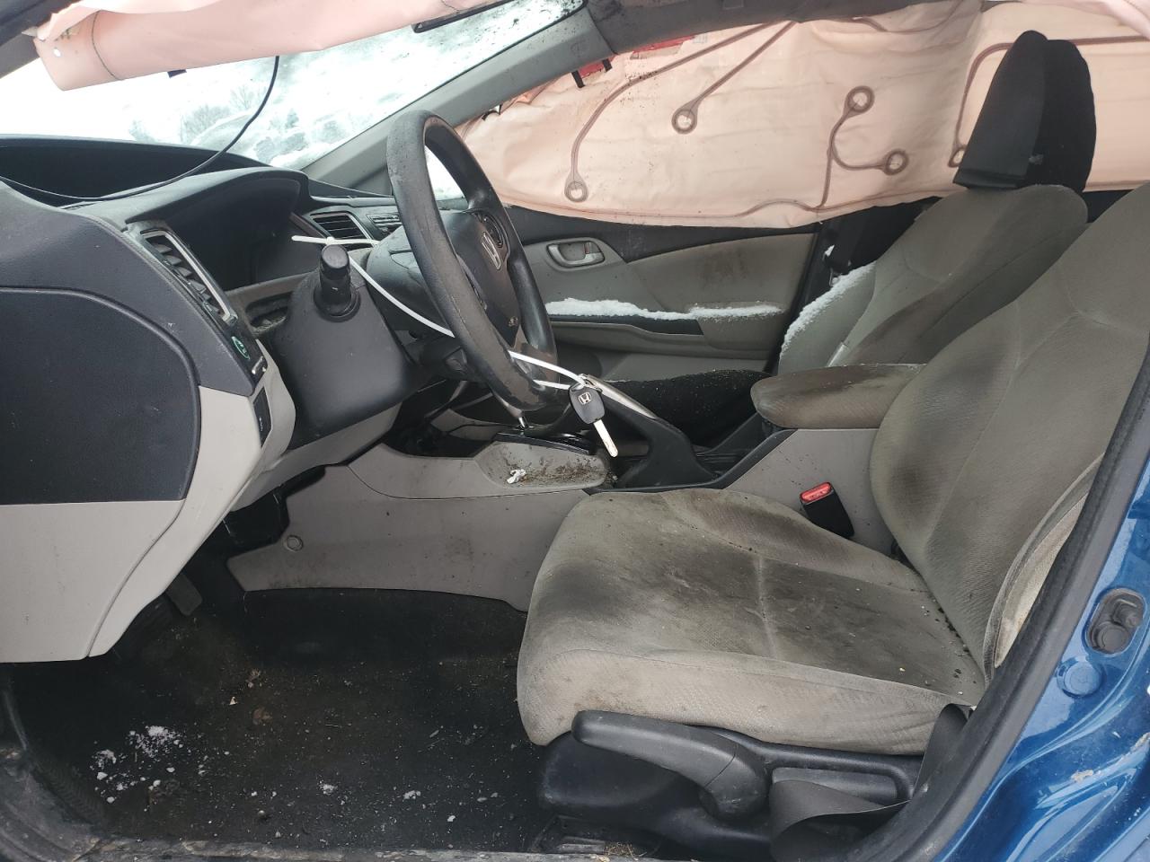 2013 Honda Civic VIN 2HGFB2F58DH592348 Copart auction photo, front end / minor dent/scratches damage thumbnail 7