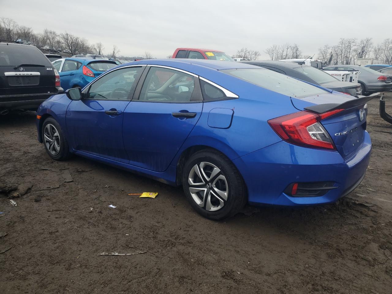 2018 Honda Civic VIN 2HGFC2F56JH501473 Copart auction photo, side damage thumbnail 2