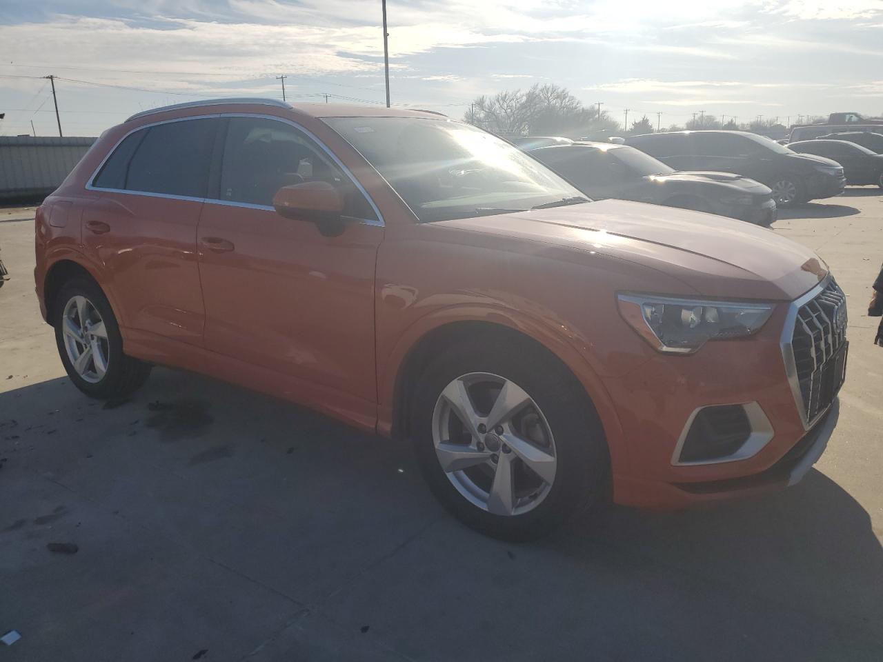 2020 Audi Q3 VIN WA1AECF30L1029788 Copart auction photo, side damage thumbnail 4