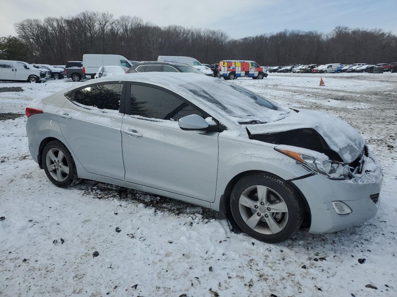 2013 Hyundai Elantra VIN 5NPDH4AE3DH232564 Copart auction photo, front end damage thumbnail 4