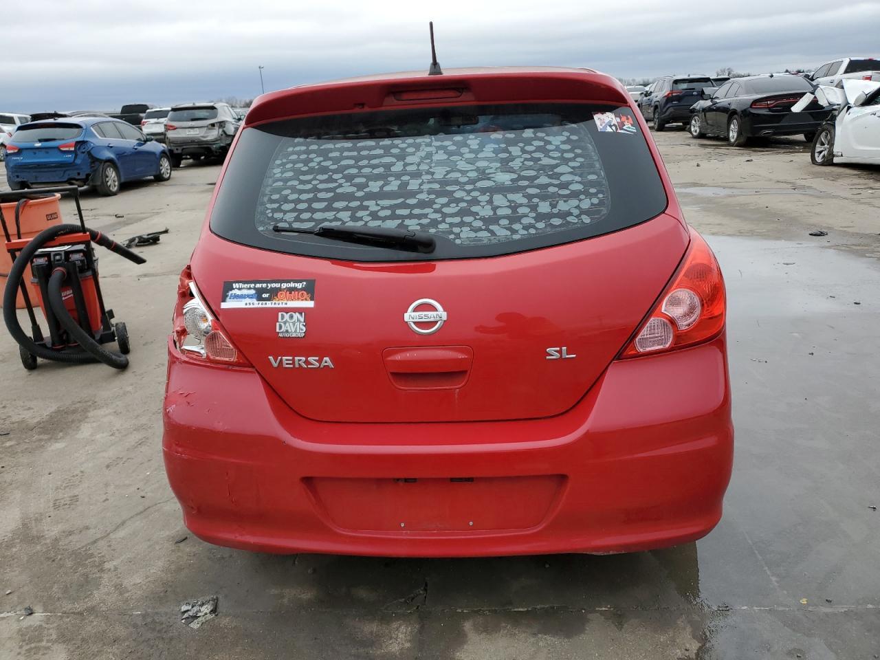 2010 Nissan Versa VIN 3N1BC1CP1AL419173 Copart auction photo, all over damage thumbnail 6