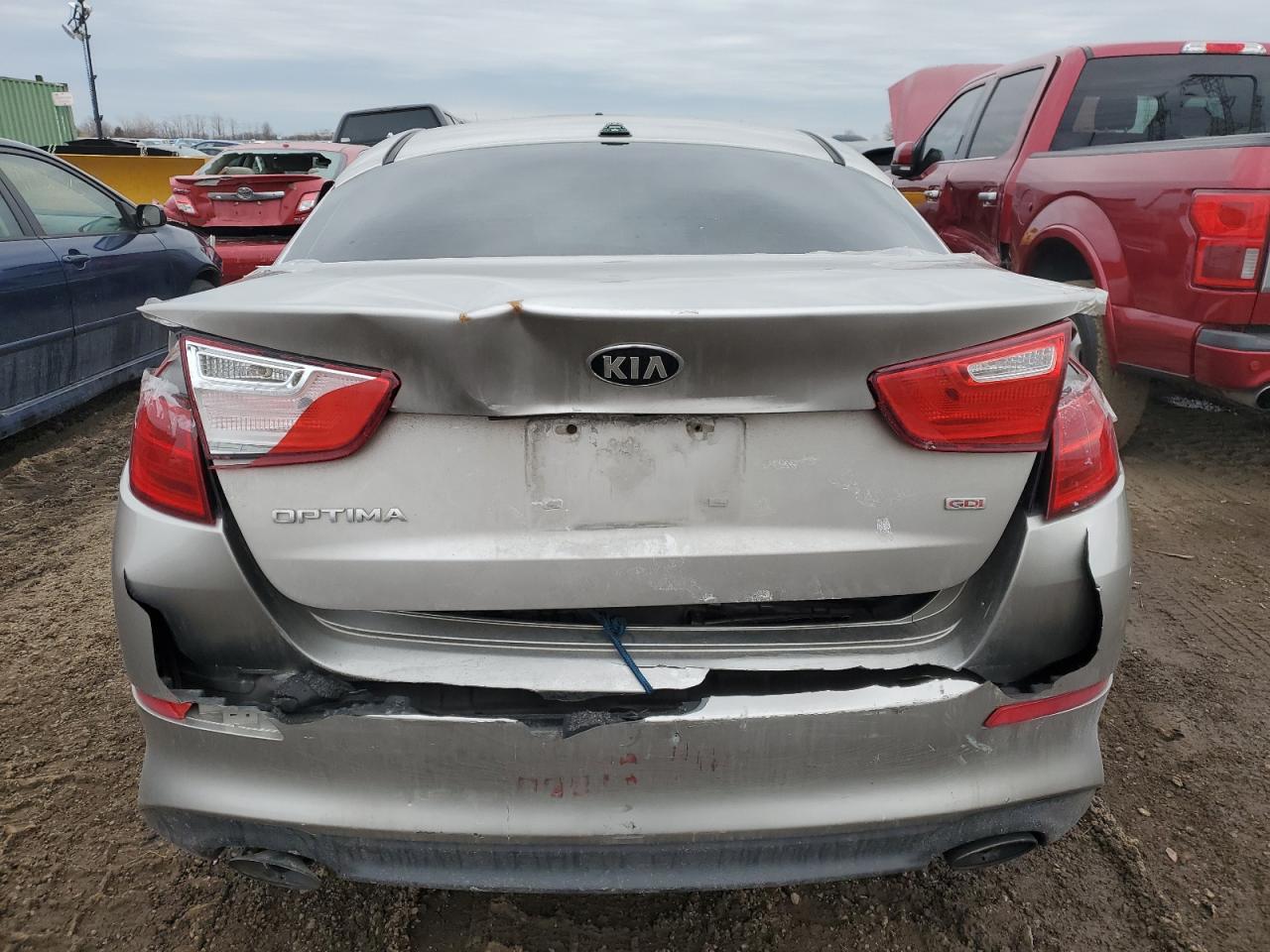 2015 KIA Optima VIN 5XXGM4A74FG481450 Copart auction photo, rear end damage thumbnail 6