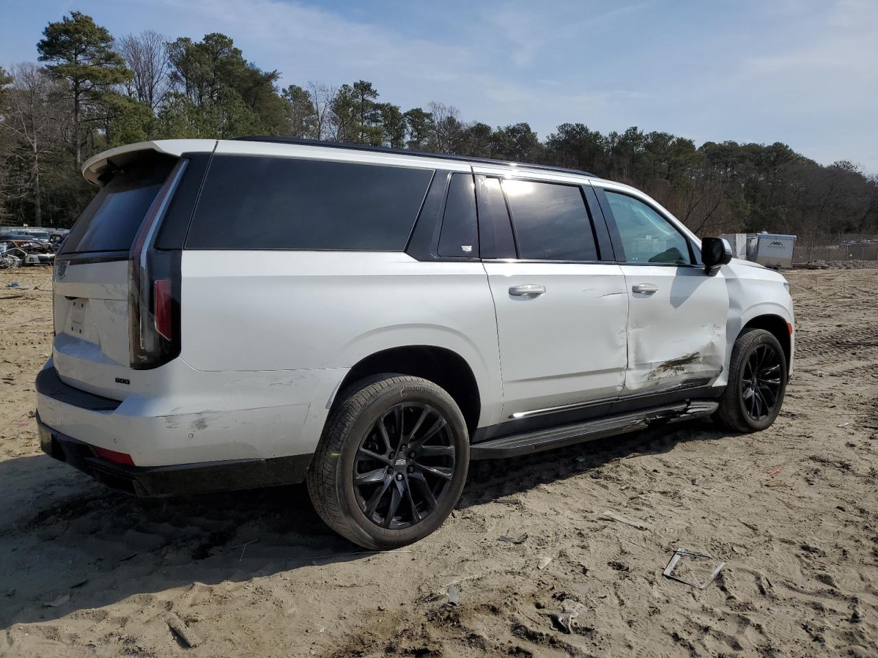 2021 Cadillac Escalade VIN 1GYS4NKL3MR442025 Copart auction photo, mechanical / side damage thumbnail 3