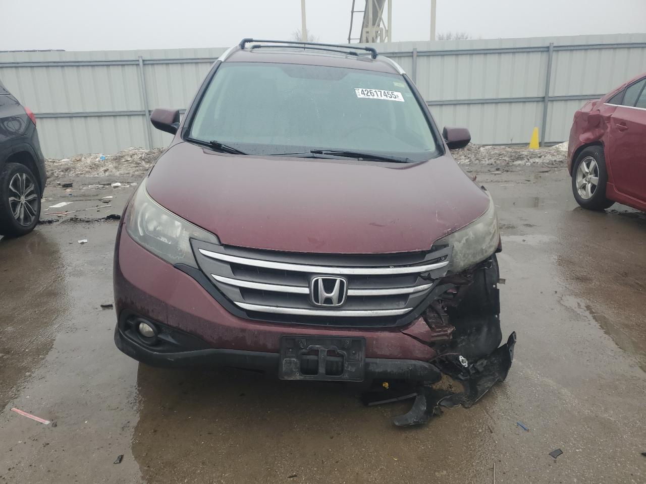 2014 Honda CR-V VIN 5J6RM4H78EL055767 Copart auction photo, front end damage thumbnail 5