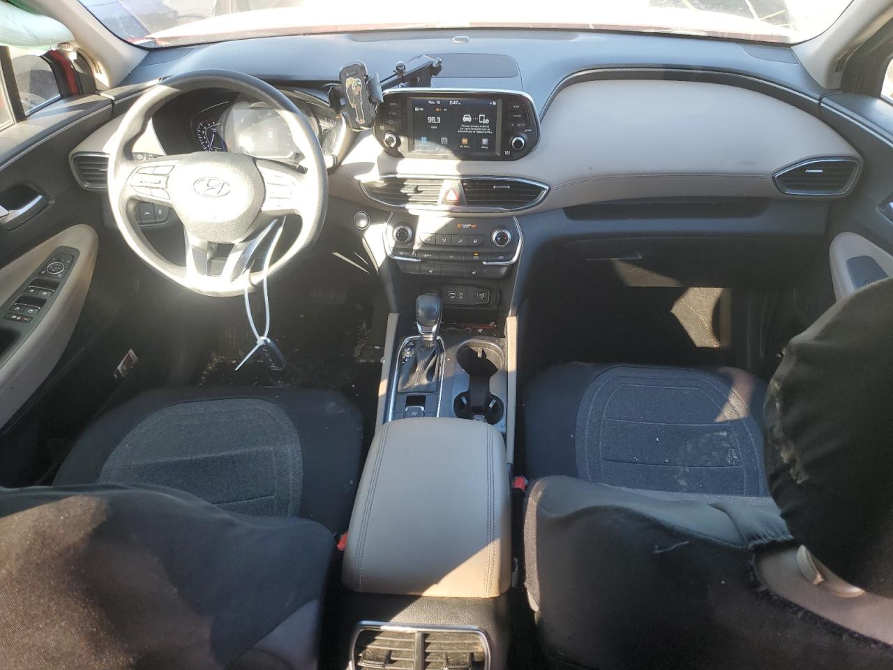 2020 Hyundai Santa Fe VIN 5NMS33AD9LH147070 Copart auction photo, front end / side damage thumbnail 8