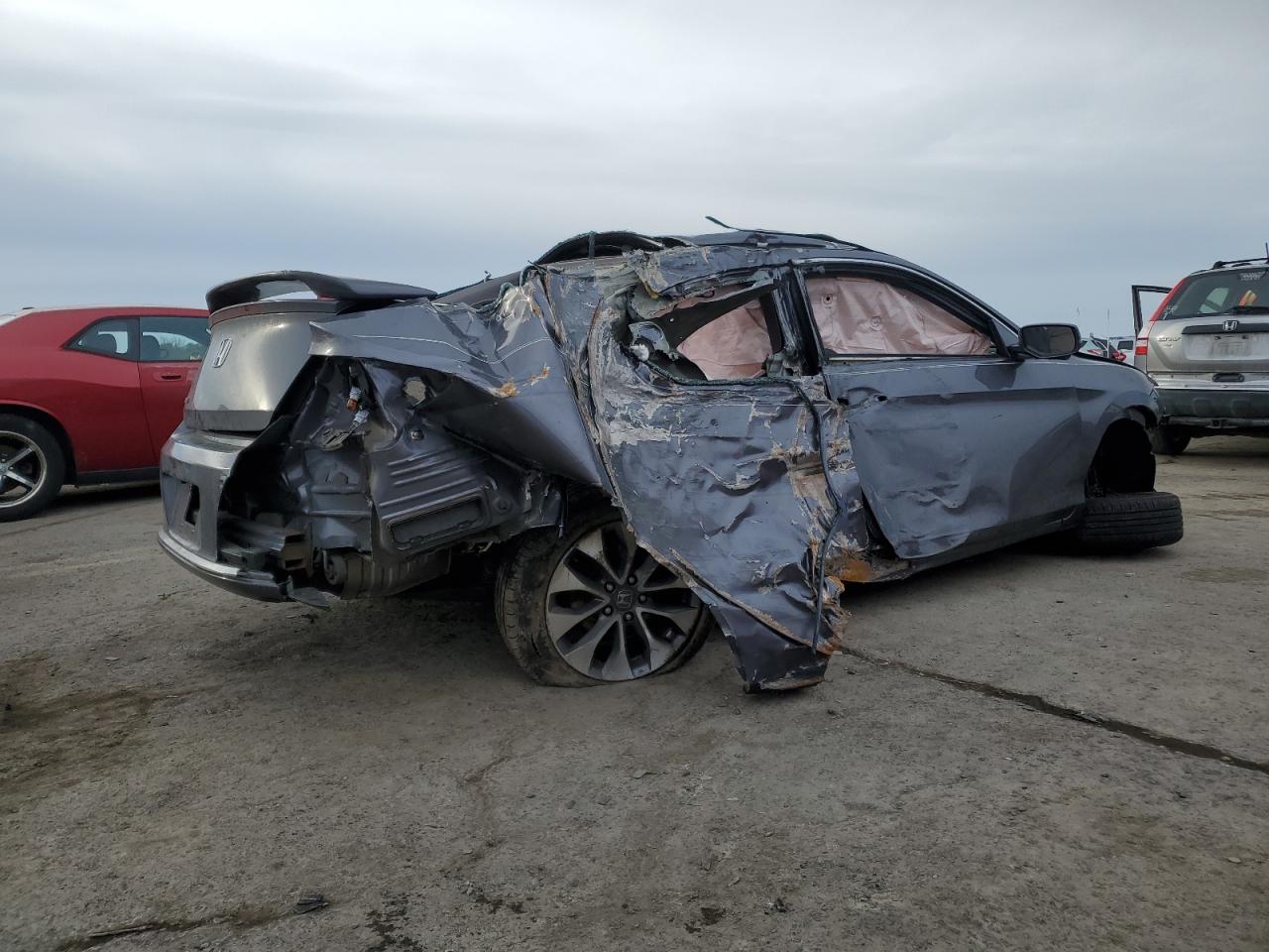 2014 Honda Accord VIN 1HGCT1B8XEA012527 Copart auction photo, rear end / front end damage thumbnail 3