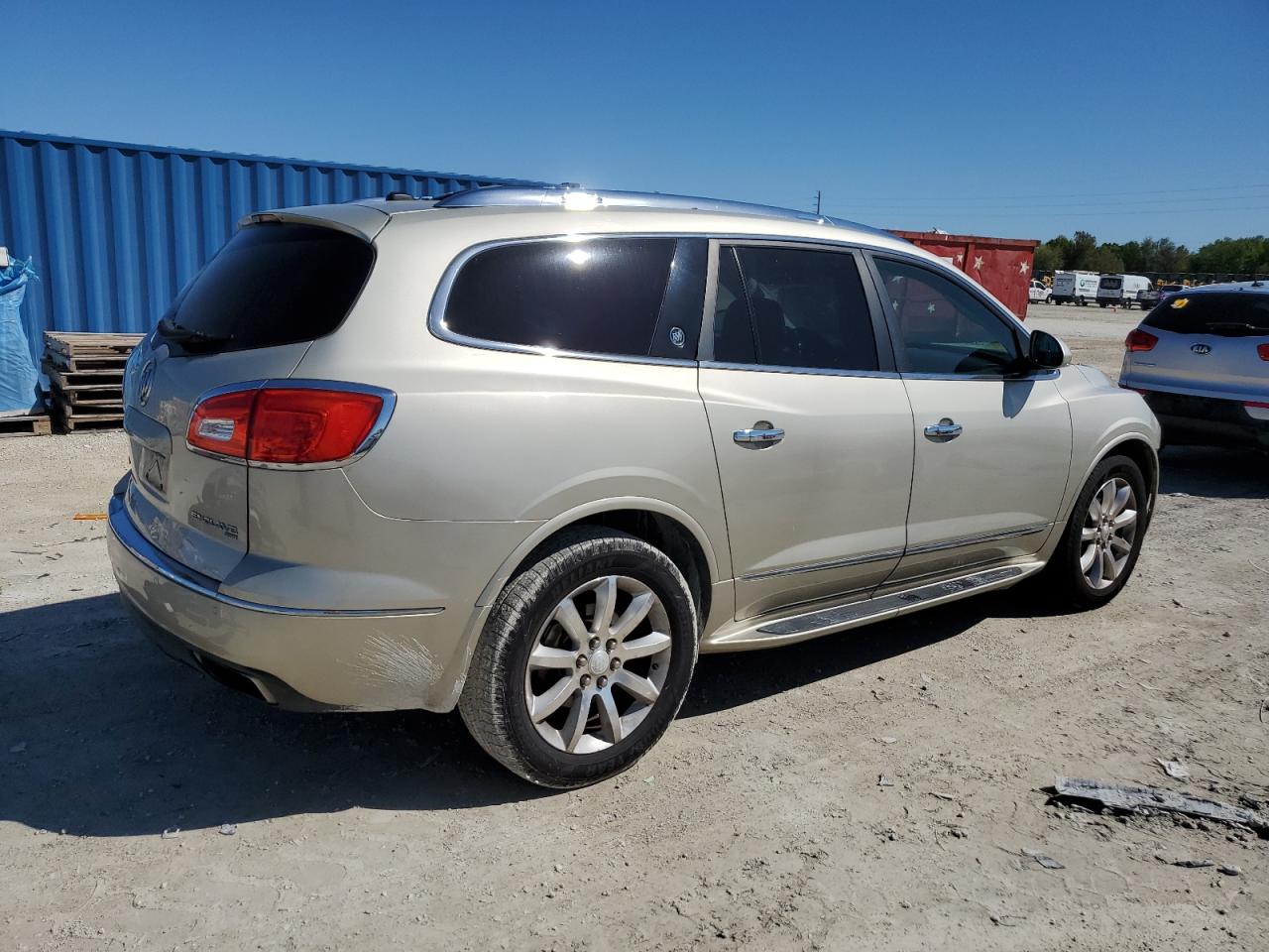 2013 Buick Enclave VIN 5GAKVDKD5DJ206207 Copart auction photo, front end damage thumbnail 3