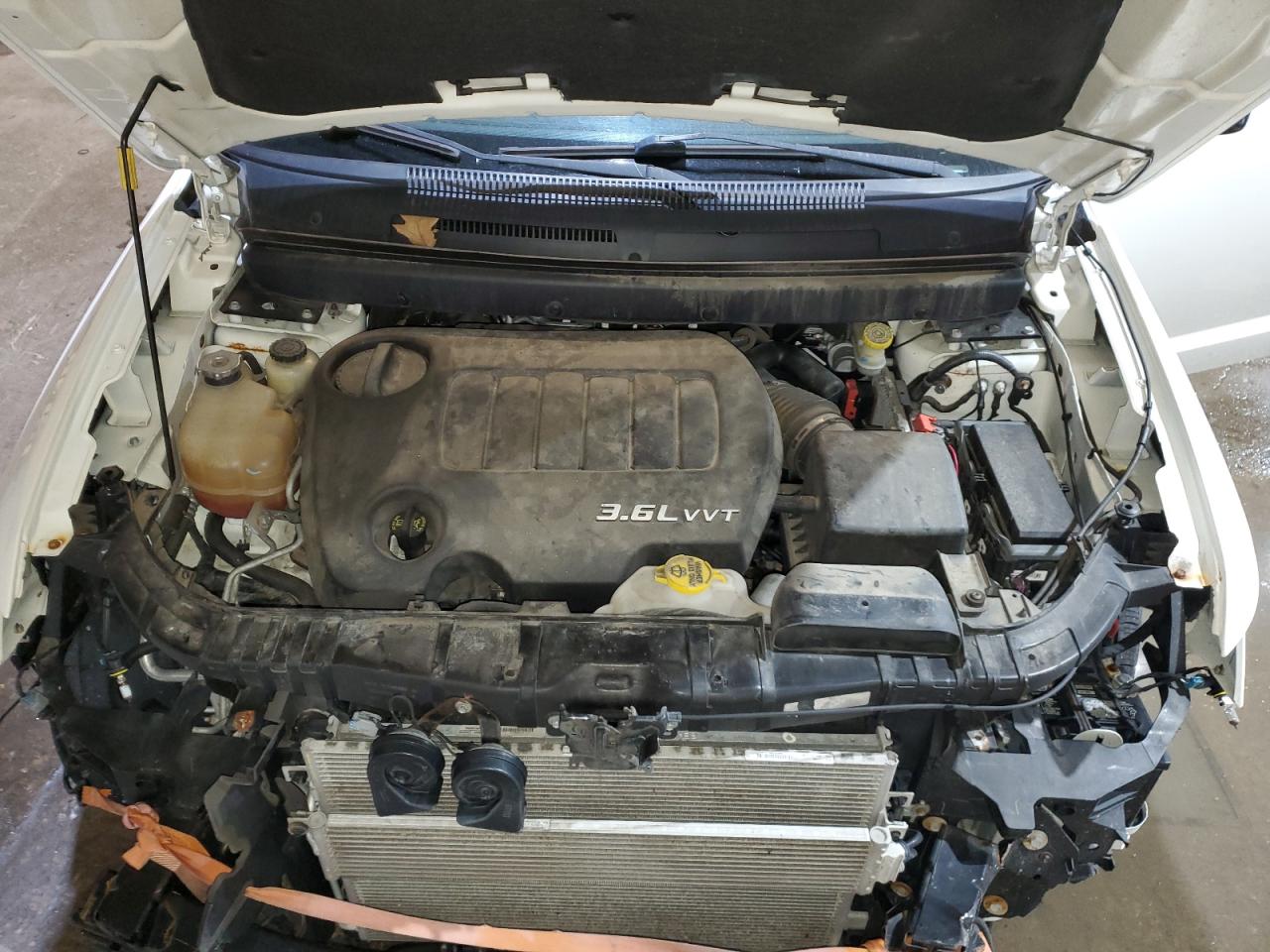 2014 Dodge Journey VIN 3C4PDDAGXET174593 Copart auction photo, front end / side damage thumbnail 12