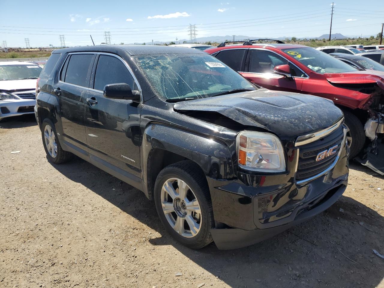 2017 GMC Terrain VIN 2GKALMEK8H6169140 Copart auction photo, front end damage thumbnail 4