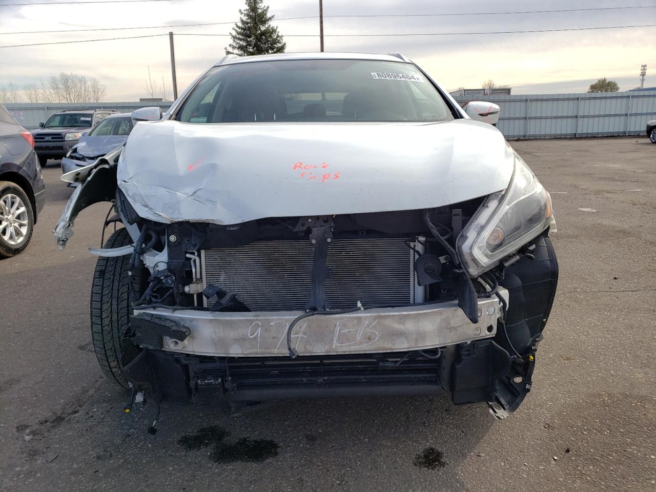 2018 Nissan Murano VIN 5N1AZ2MH0JN173961 Copart auction photo, front end damage thumbnail 5