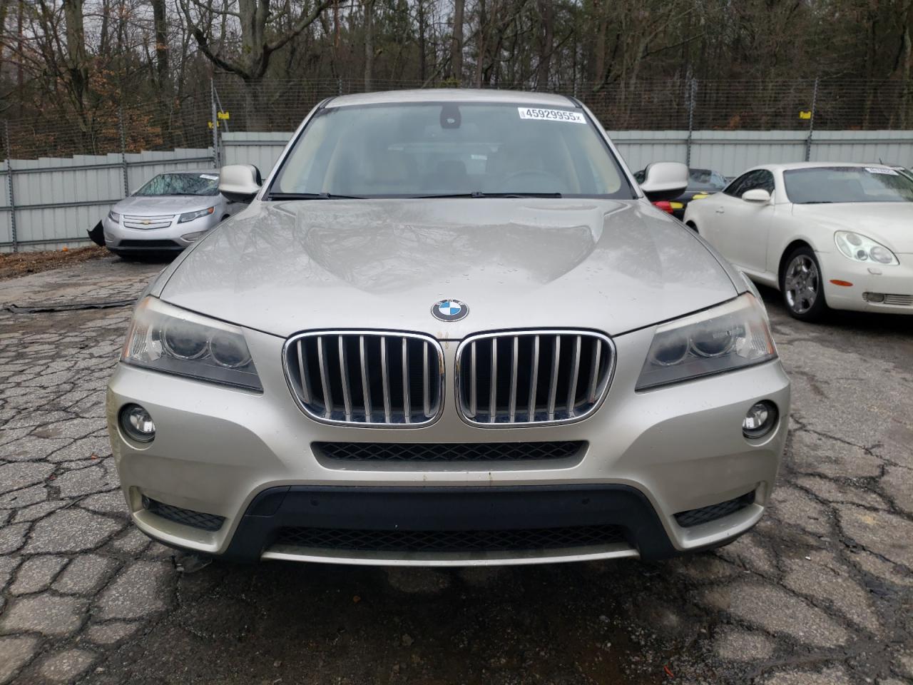2011 BMW X3 VIN 5UXWX5C58BL714792 Copart auction photo, front end / mechanical damage thumbnail 5