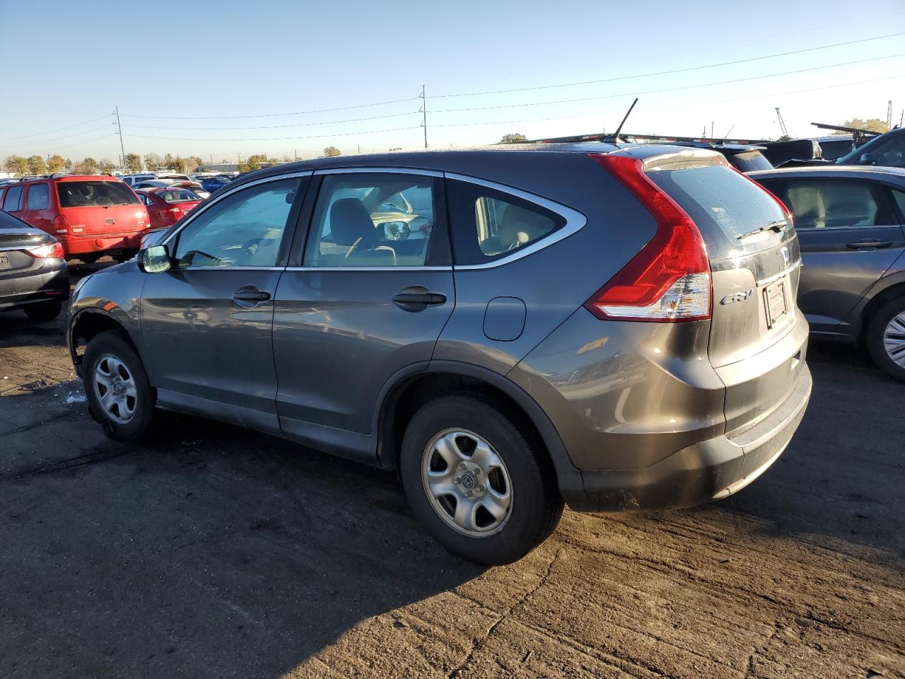 2014 Honda CR-V VIN 2HKRM4H37EH676960 Copart auction photo, all over damage thumbnail 2