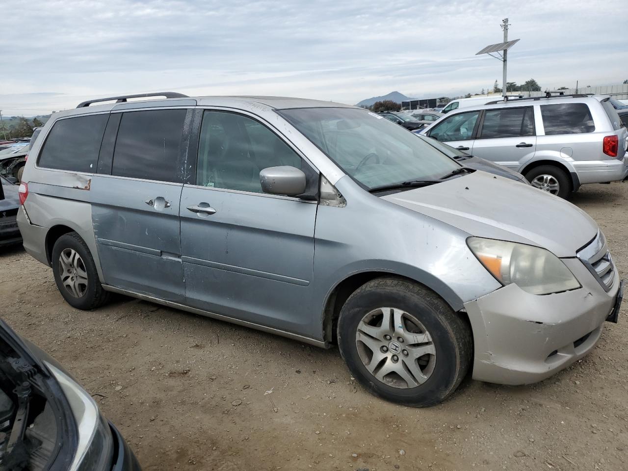 2007 Honda Odyssey VIN 5FNRL38787B408288 Copart auction photo, rear end / front end damage thumbnail 4