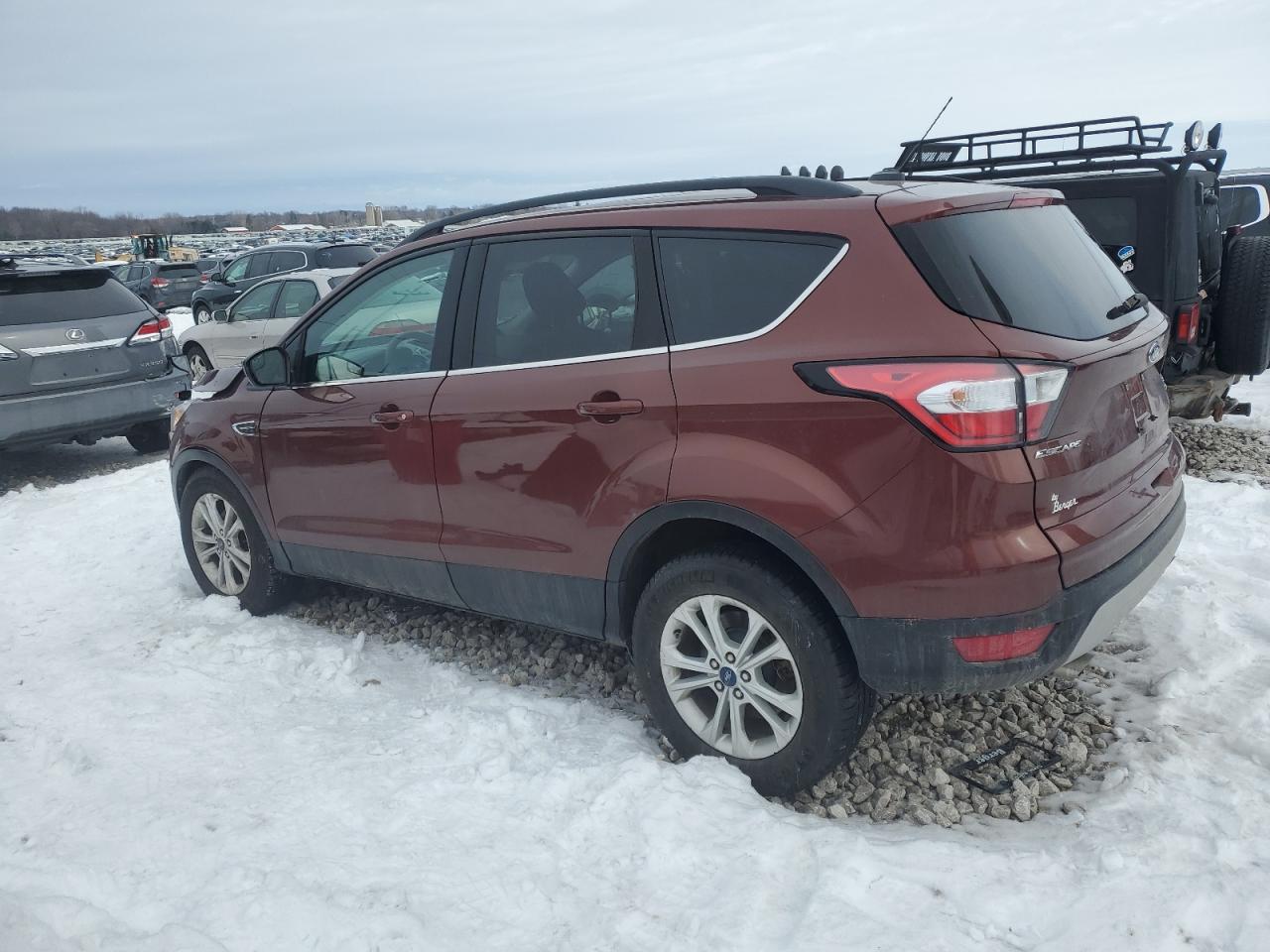 2018 Ford Escape VIN 1FMCU0GD0JUB56362 Copart auction photo, front end damage thumbnail 2