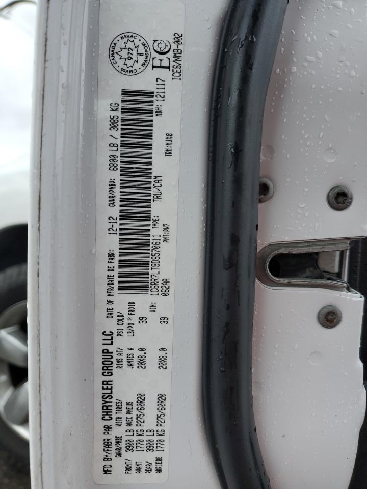 2013 RAM 1500 VIN 1C6RR7LT9DS570611 Copart auction photo, front end damage thumbnail 12