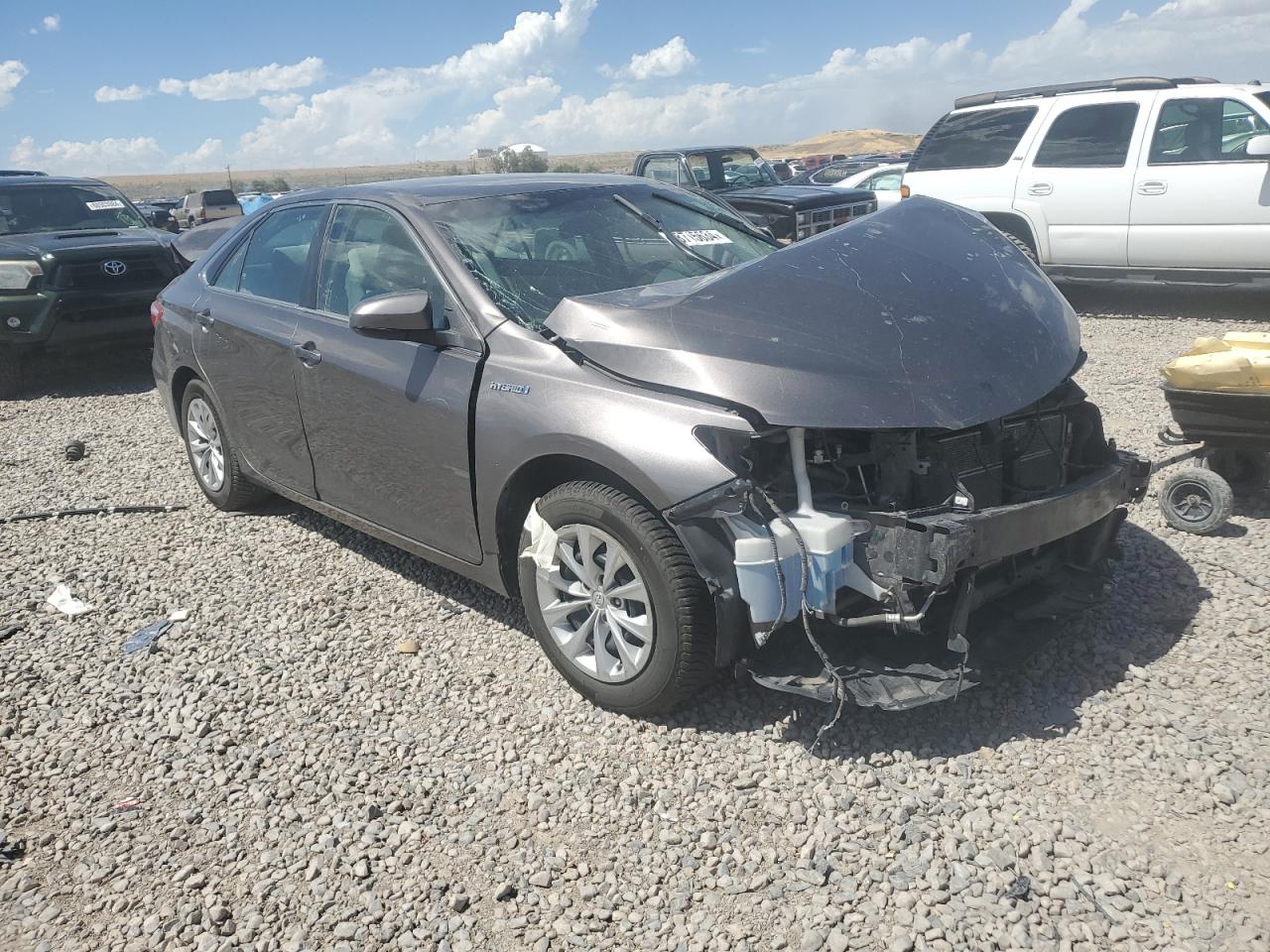 2017 Toyota Camry VIN 4T1BD1FK8HU221146 Copart auction photo, side / front end damage thumbnail 4