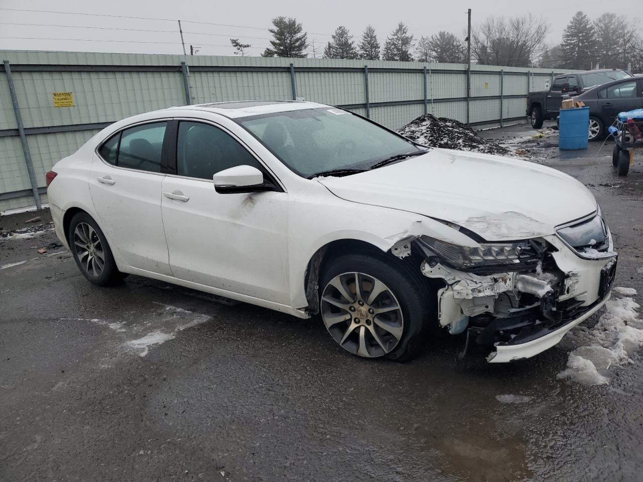 2017 Acura TLX VIN 19UUB1F38HA003433 Copart auction photo, front end damage thumbnail 4