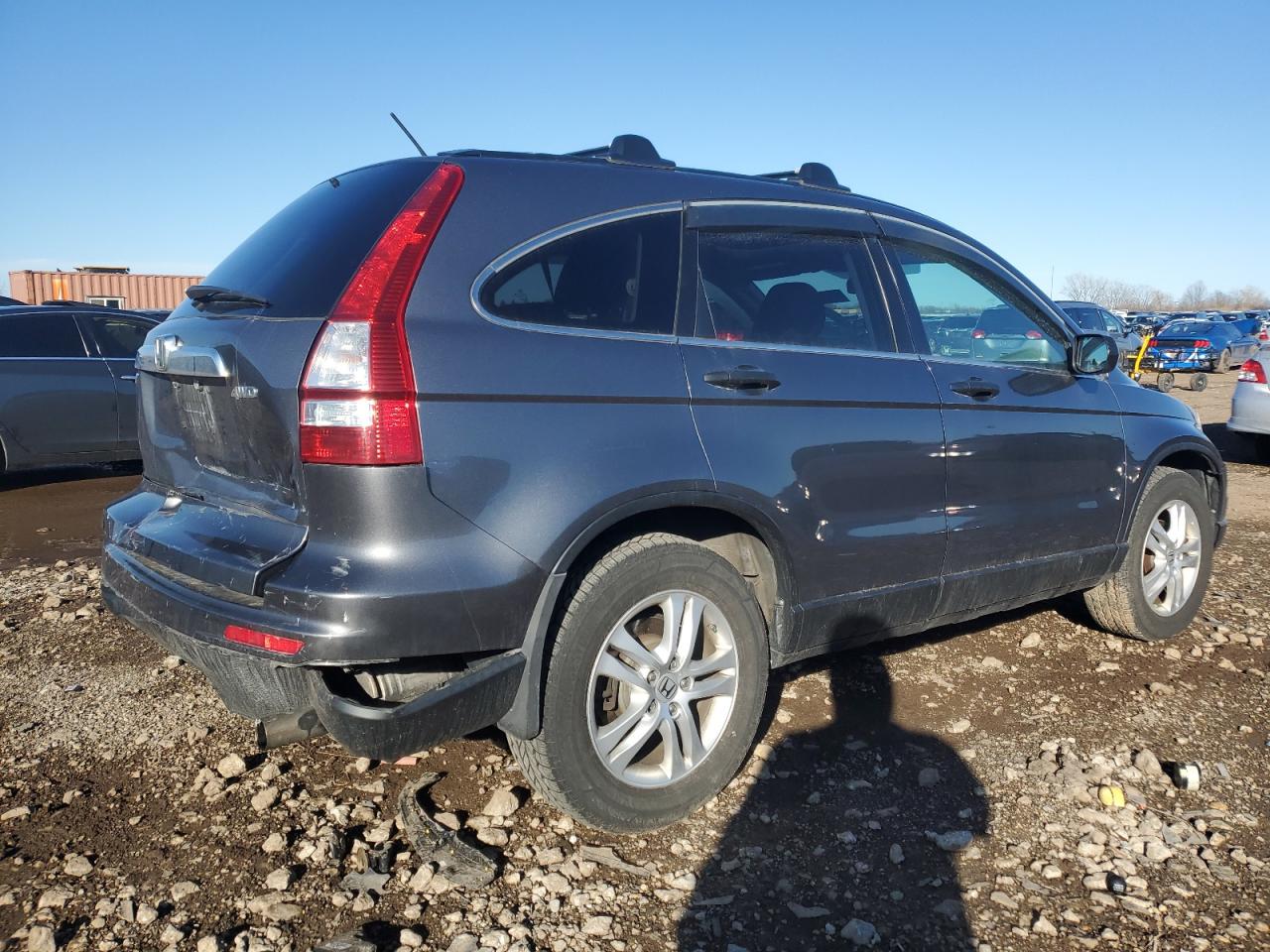 2010 Honda CR-V VIN 3CZRE4H53AG707407 Copart auction photo, rear end / minor dent/scratches damage thumbnail 3