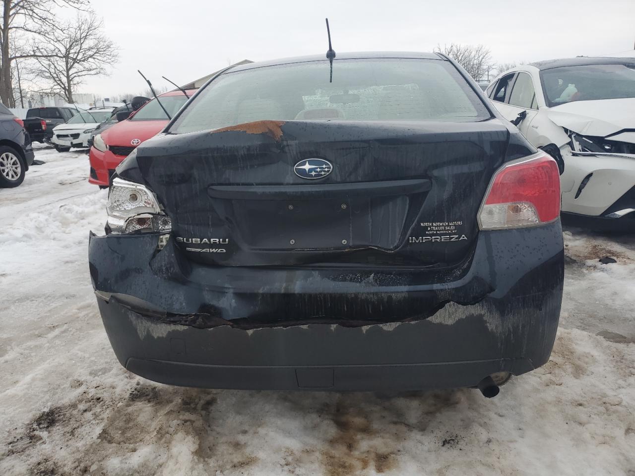 2012 Subaru Impreza VIN JF1GJAA61CH008298 Copart auction photo, rear end / front end damage thumbnail 6