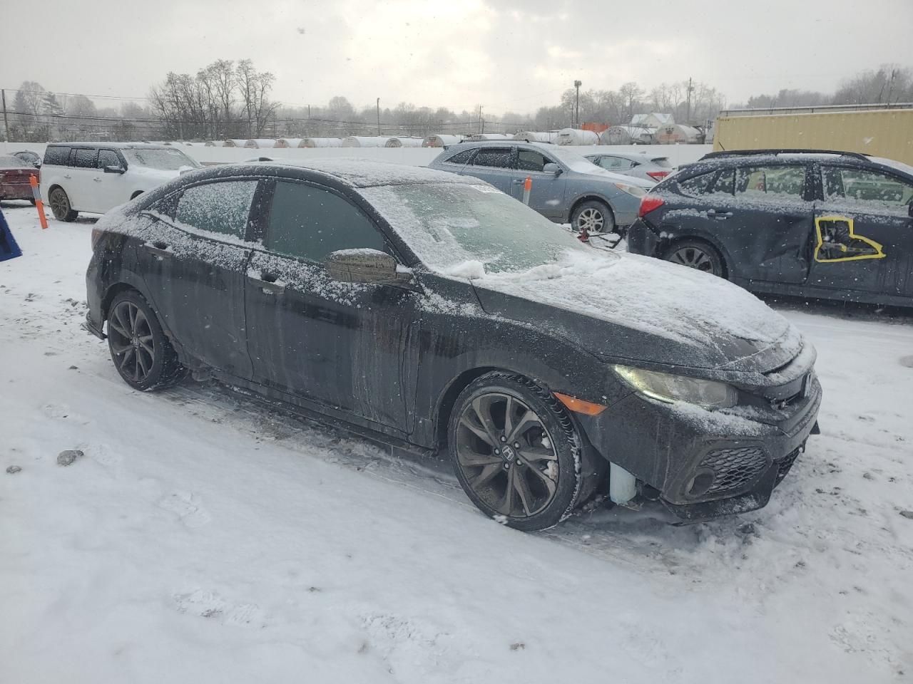 2019 Honda Civic VIN SHHFK7H41KU206371 Copart auction photo, front end / side damage thumbnail 4