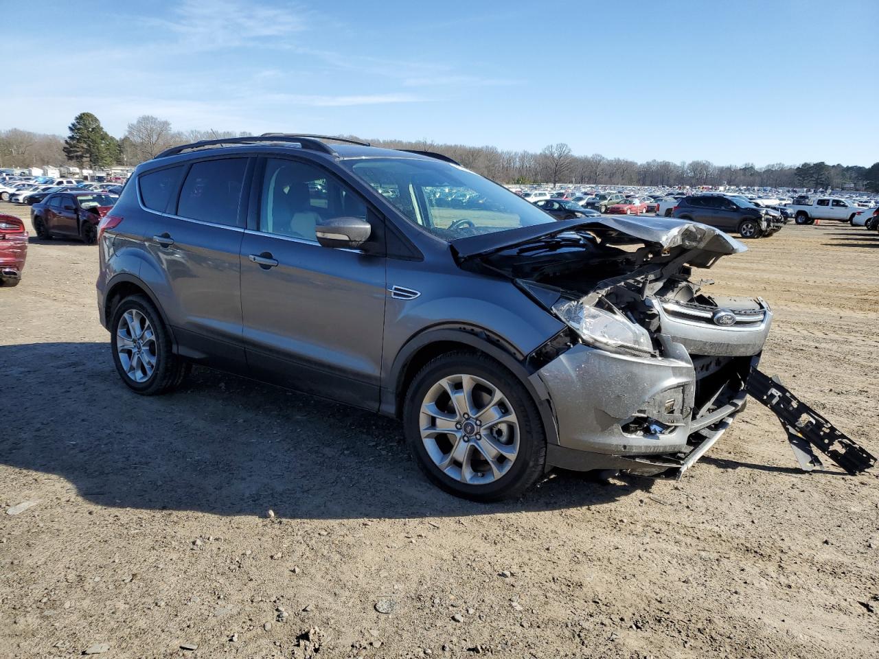 2013 Ford Escape VIN 1FMCU0H92DUB20848 Copart auction photo, front end / mechanical damage thumbnail 4