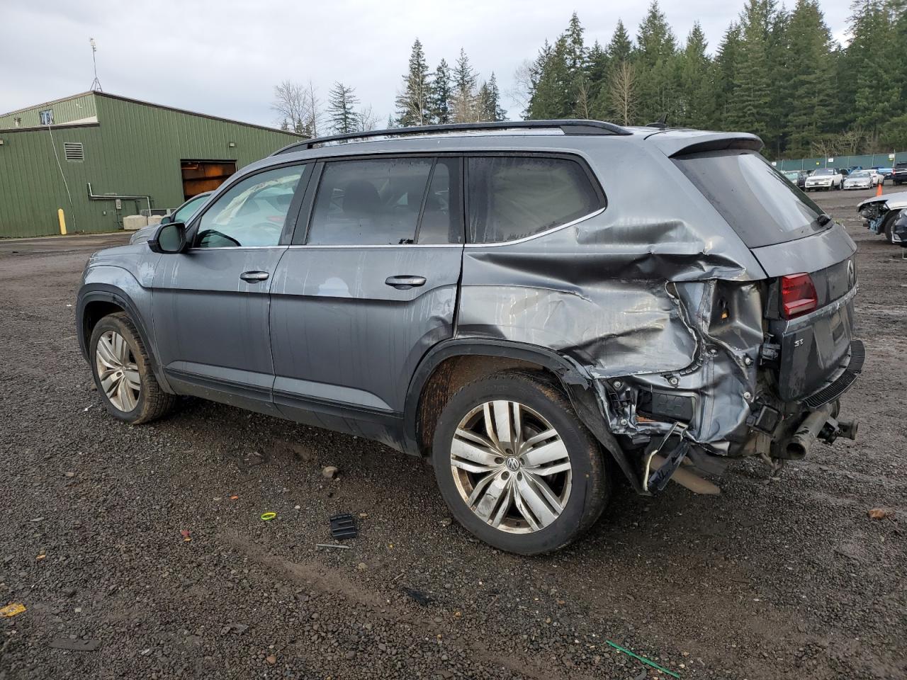 2020 Volkswagen Atlas VIN 1V2UR2CA2LC502422 Copart auction photo, rear end / side damage thumbnail 2