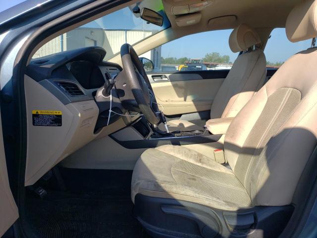 2015 Hyundai Sonata VIN 5NPE24AF0FH105918 Copart auction photo, front end / side damage thumbnail 7