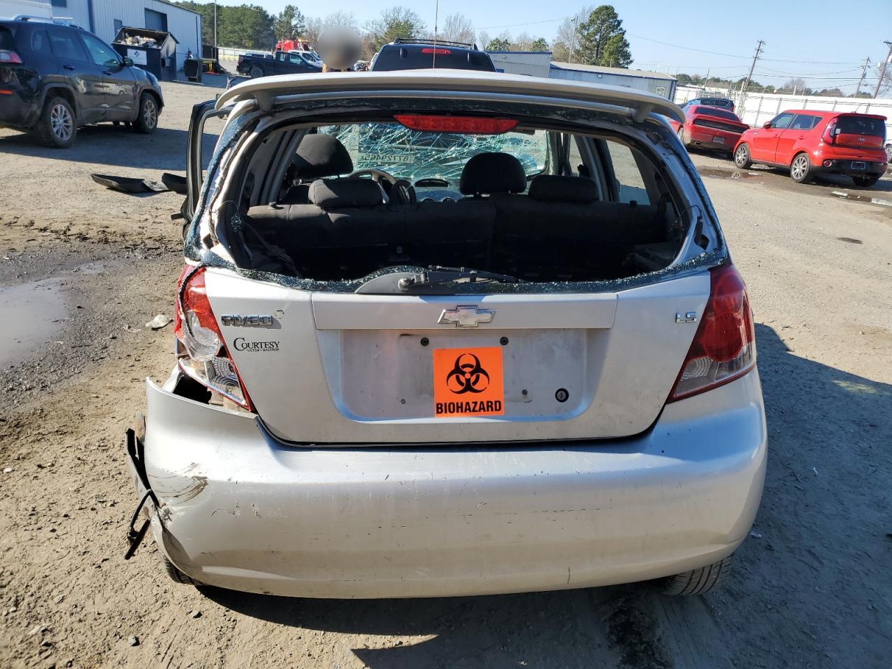 2007 Chevrolet Aveo VIN KL1TD66627B731972 Copart auction photo, all over / minor dent/scratches damage thumbnail 6