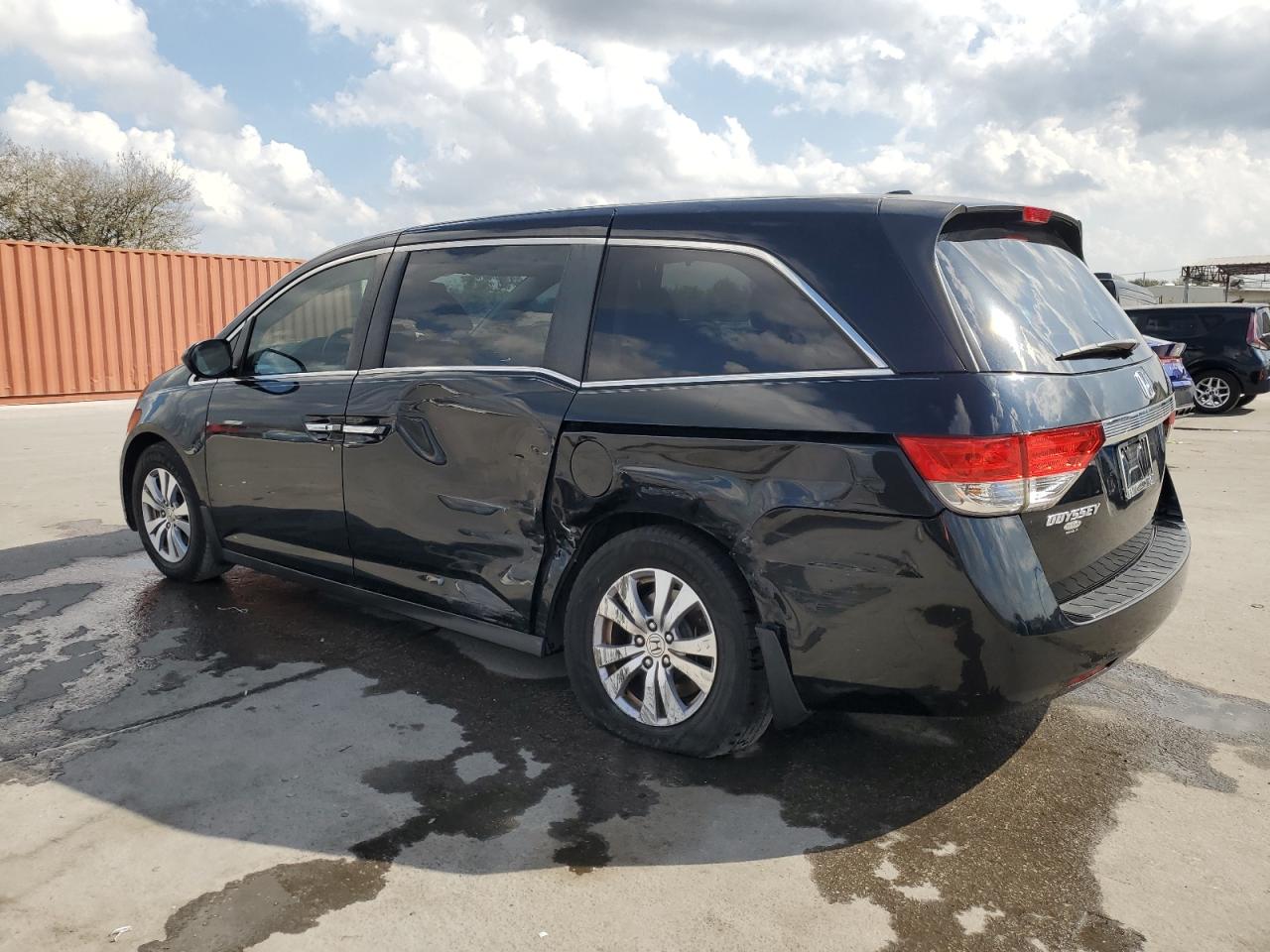 2016 Honda Odyssey VIN 5FNRL5H67GB077125 Copart auction photo, side / rear end damage thumbnail 2
