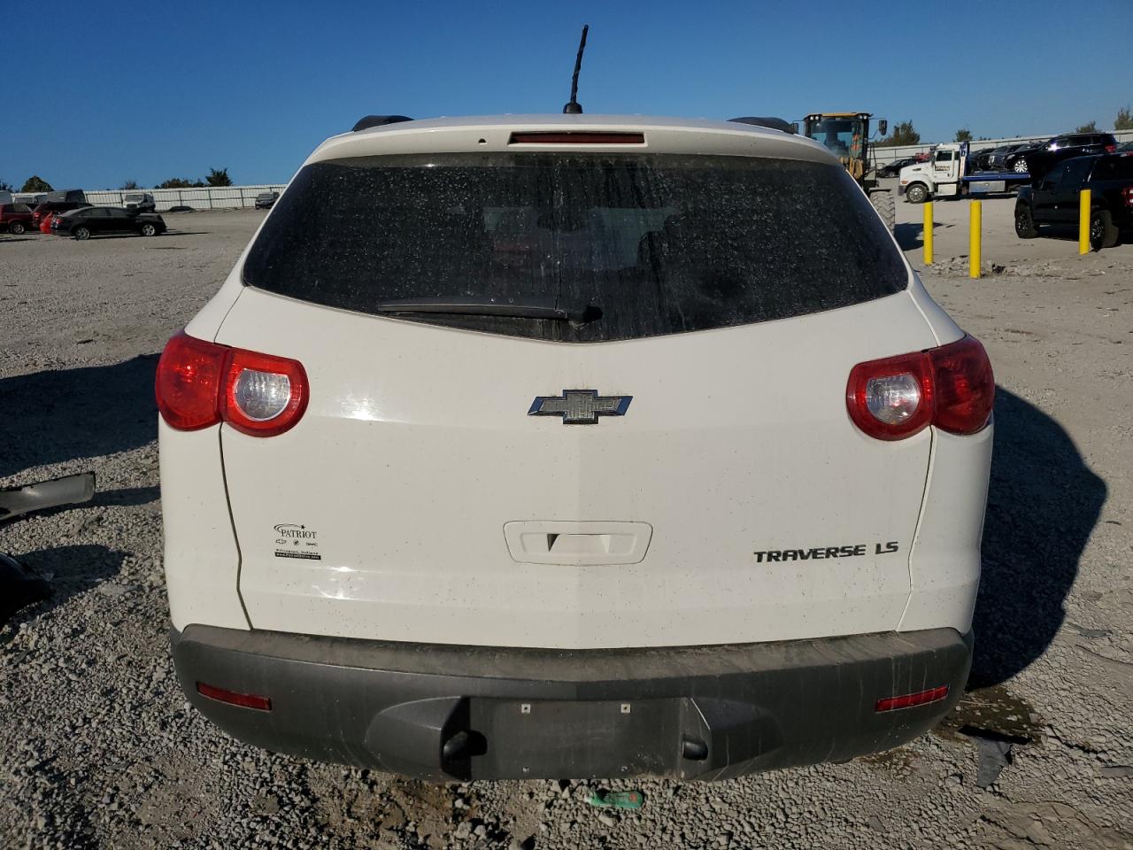 2011 Chevrolet Traverse VIN 1GNKREED0BJ255632 Copart auction photo, side / rear end damage thumbnail 6