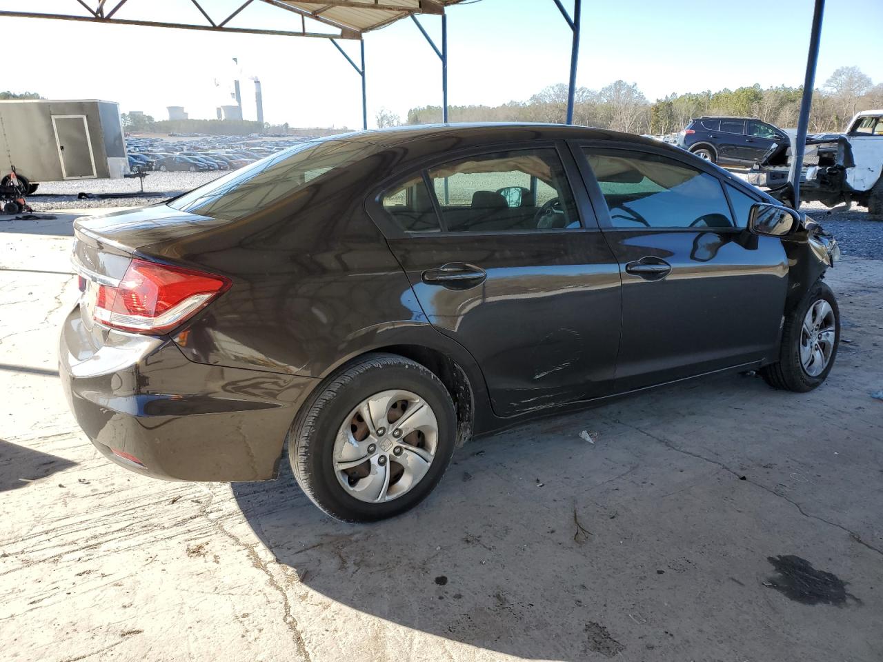 2014 Honda Civic VIN 2HGFB2F53EH517042 Copart auction photo, front end damage thumbnail 3