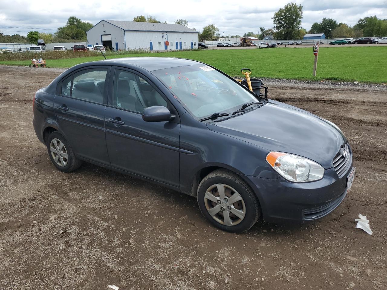 2011 Hyundai Accent VIN KMHCN4AC0BU605349 Copart auction photo, front end / side damage thumbnail 4